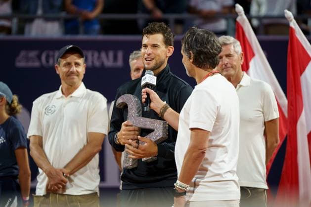 Generali Open ATP 250 2024 Kitzbühel, 23 07 2024 Dominic Thiem AUT, Austria Generali Open 2024, ATP 250, Sportpark Kitzbühel on 23 07 2024, Kitzbühel Copyright: xBEAUTIFULxSPORTSx Pajonkx