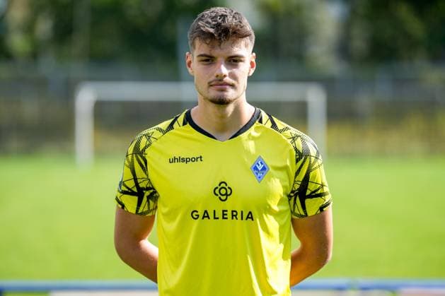 Malwin Zok Goalkeeper SV Waldhof Mannheim 3 Liga, portrait date 2024 2025 xozx