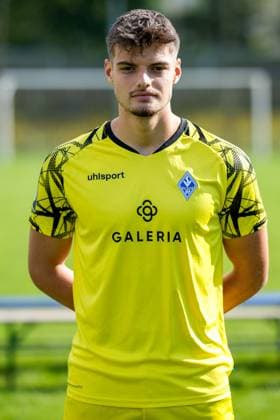 Malwin Zok Goalkeeper SV Waldhof Mannheim 3 Liga, portrait date 2024 2025 xozx