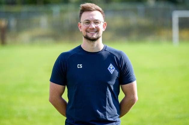 Cedric Schmidt Physiotherapist SV Waldhof Mannheim 3 Liga, portrait date 2024 2025 xozx