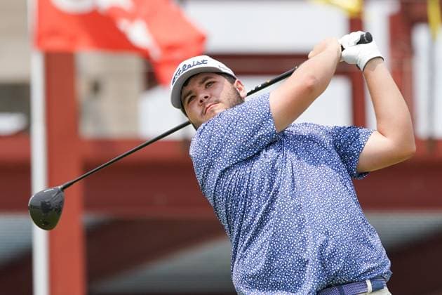 July 23, 2024, Bloomfield Hills, Michigan, USA: Dylan Villarreal (USA) tees off the first hole - North Course during the second round of the 2024 U.S. Junior Amateur Championship at Oakland Hills Country Club. Bloomfield Hills USA - ZUMAw109 20240723_fap_w109_002 Copyright: xDebbyxWongx