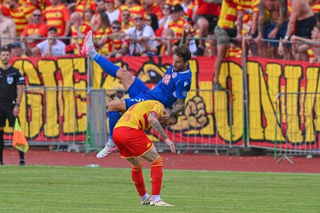 2024.07.23 Poniewiez Pilka nozna, UEFA Liga Mistrzow, sezon 2024 2025 FK Panevezys - Jagiellonia Bialystok N z Nicolas Gorobsov, Jesus Imaz Foto Paulius Zidonis PressFocus 2024.07.23 Poniewiez Football, UEFA Champions League, 2024 25 season FK Panevezys - Jagiellonia Bialystok Nicolas Gorobsov, Jesus Imaz Credit: Paulius Zidonis PressFocus NEWSPIX.PL --- Newspix.pl  20240723PF_ZZI_52334