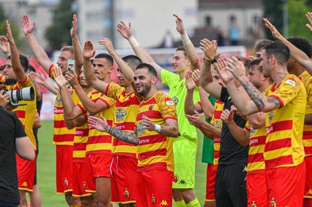2024.07.23 Poniewiez Pilka nozna, UEFA Liga Mistrzow, sezon 2024 2025 FK Panevezys - Jagiellonia Bialystok N z Pilkarze Jagiellonii, radosc po meczu, Jesus Imaz Foto Paulius Zidonis PressFocus 2024.07.23 Poniewiez Football, UEFA Champions League, 2024 25 season FK Panevezys - Jagiellonia Bialystok Pilkarze Jagiellonii, radosc po meczu, Jesus Imaz Credit: Paulius Zidonis PressFocus NEWSPIX.PL --- Newspix.pl  20240723PF_ZZI_52384