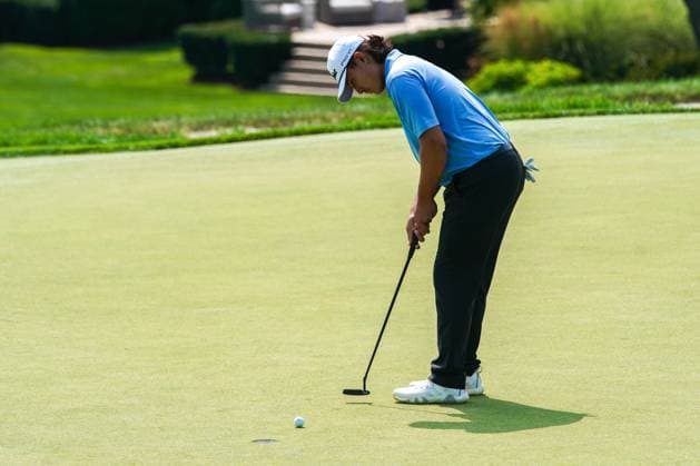 July 23, 2024, Bloomfield Hills, Michigan, USA: Benxing Shi of Thailand putts the 9th green during the second round of the 2024 U.S. Junior Amateur Championship at Oakland Hills Country Club. Bloomfield Hills USA - ZUMAw109 20240723_fap_w109_022 Copyright: xDebbyxWongx