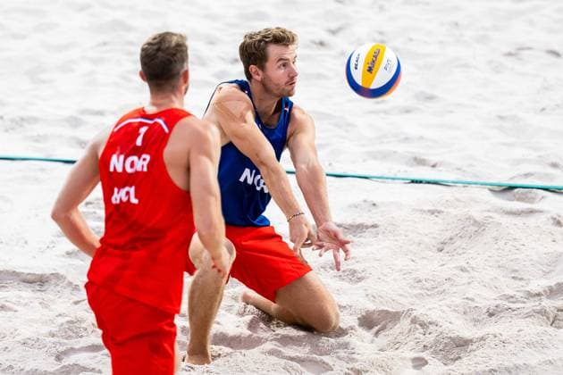 240723 Anders Berntsen Mol and Christian Sandlie Sorum of Norway at a Beach Volleyball training during day 3 of the Paris 2024 Olympic Games on July 23, 2024 in Paris Photo Petter Arvidson BILDBYRAN kod PA PA0839 bbeng olympic games olympics os ol olympiska spel olympiske leker paris 2024 paris os paris ol beachvolleyboll beach volleyball sandvolleyball norge norway  Copyright: PETTERxARVIDSON BB240723PA153