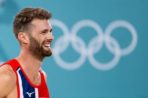 240723 Anders Berntsen Mol of Norway at a Beach Volleyball training during day 3 of the Paris 2024 Olympic Games on July 23, 2024 in Paris Photo Petter Arvidson BILDBYRAN kod PA PA0839 bbeng olympic games olympics os ol olympiska spel olympiske leker paris 2024 paris os paris ol beachvolleyboll beach volleyball sandvolleyball norge norway  Copyright: PETTERxARVIDSON BB240723PA161