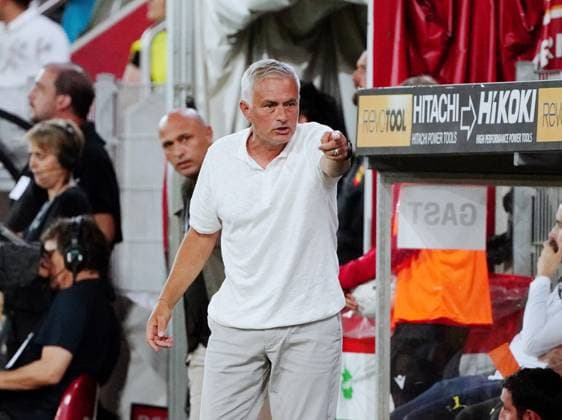 Anton Geisser 23 07 2024 Thun Switzerland Football Men 2024 2025 Qualification UEFA Champions League FC Lugano Fenerbahce SK Istanbul Picture Coach Jose Mourinho New signing Action