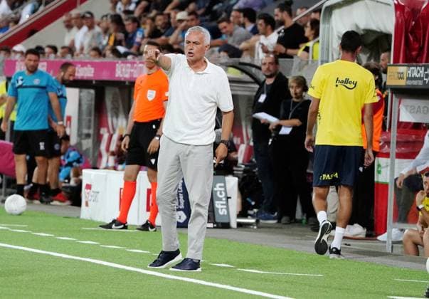 Anton Geisser 23 07 2024 Thun Switzerland Football Men 2024 2025 Qualification UEFA Champions League FC Lugano Fenerbahce SK Istanbul Picture Coach Jose Mourinho New signing Action