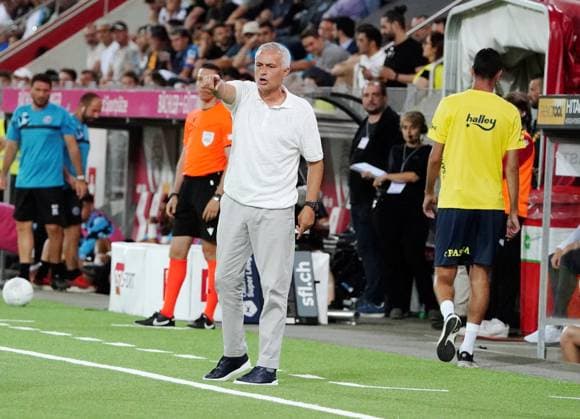 Anton Geisser 23 07 2024 Thun Switzerland Football Men 2024 2025 Qualification UEFA Champions League FC Lugano Fenerbahce SK Istanbul Picture Coach Jose Mourinho New signing Action