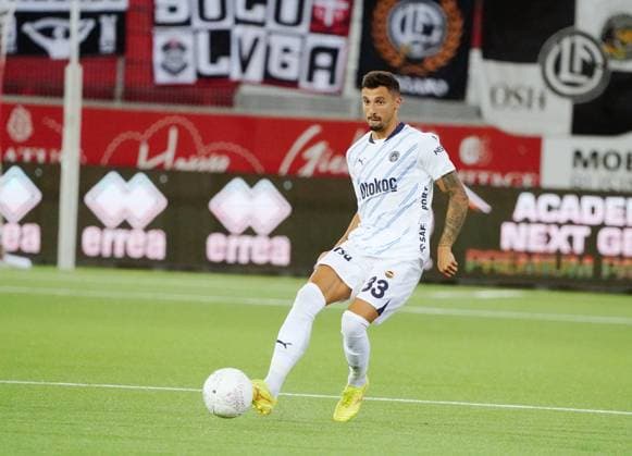 Anton Geisser 23 07 2024 Thun Switzerland Football Men 2024 2025 Qualification UEFA Champions League FC Lugano Fenerbahce SK Istanbul Picture Rade Kunic Fenerbahce SK Single Image Action