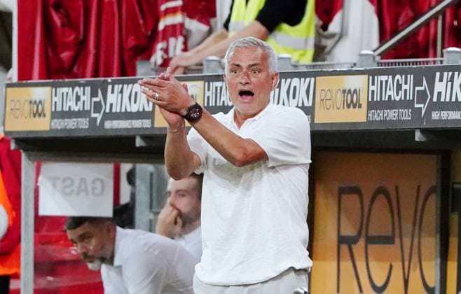 Anton Geisser 23 07 2024 Thun Switzerland Football Men 2024 2025 Qualification UEFA Champions League FC Lugano Fenerbahce SK Istanbul Picture Coach Jose Mourinho New signing Action