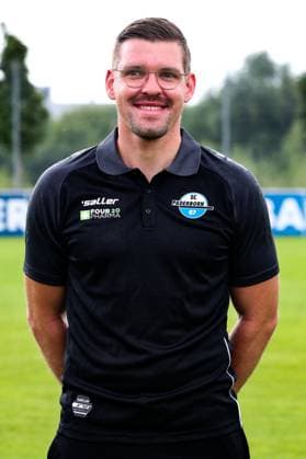 Co-coach Eduard Schmidt, SC Paderborn 2 Soccer Bundesliga portrait appointment 2 BL 2024 2025 official photo appointment SC Paderborn in the training and youth performance center portrait, portrait, single image, Germany, Soccer, Men, GER, 23 07 2024 Christian Schroedter