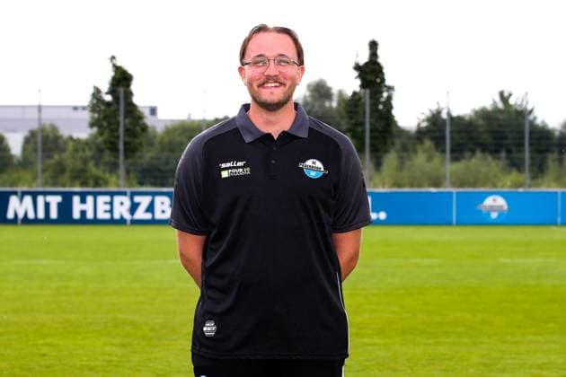 Physiotherapist Torben Glenny, SC Paderborn 2 Football Bundesliga portrait appointment 2 BL 2024 2025 official photo appointment SC Paderborn in the training and youth performance center portrait, portrait, single image, Germany, football, men, GER, 23 07 2024 Christian Schroedter