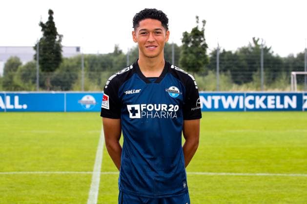 Santiago Castaneda, SC Paderborn 2 Football Bundesliga portrait appointment 2 BL 2024 2025 official photo appointment SC Paderborn in the training and youth performance center portrait, portrait, single image, Germany, football, men, GER, 23 07 2024 Christian Schroedter