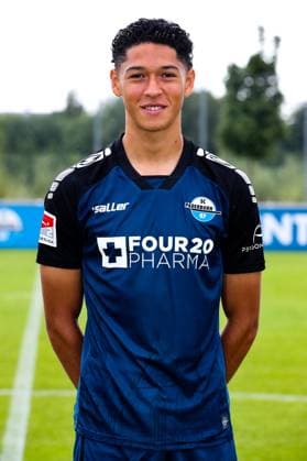 Santiago Castaneda, SC Paderborn 2 Football Bundesliga portrait appointment 2 BL 2024 2025 official photo appointment SC Paderborn in the training and youth performance center portrait, portrait, single image, Germany, football, men, GER, 23 07 2024 Christian Schroedter