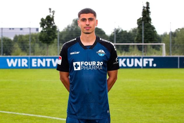 Koen Kostons, SC Paderborn 2 Football Bundesliga portrait appointment 2 BL 2024 2025 official photo appointment SC Paderborn in the training and youth performance center portrait, portrait, single image, Germany, football, men, GER, 23 07 2024 Christian Schroedter