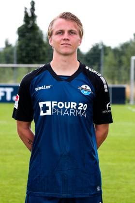 Felix Götze, SC Paderborn 2 Football Bundesliga portrait appointment 2 BL 2024 2025 official photo appointment SC Paderborn in the training and youth performance center portrait, portrait, single image, Germany, football, men, GER, 23 07 2024 Christian Schroedter