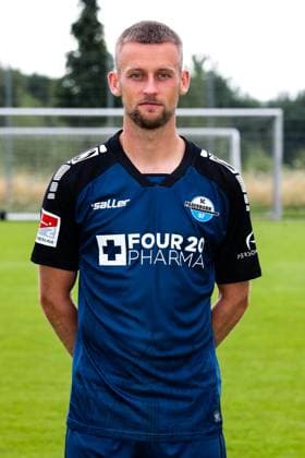 Sebastian Klaas, SC Paderborn 2 Football Bundesliga portrait appointment 2 BL 2024 2025 official photo appointment SC Paderborn in the training and youth performance center portrait, portrait, single image, Germany, football, men, GER, 23 07 2024 Christian Schroedter