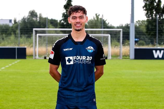 Aaron Zehnter, SC Paderborn 2 Football Bundesliga portrait appointment 2 BL 2024 2025 official photo appointment SC Paderborn in the training and youth performance center portrait, portrait, single image, Germany, football, men, GER, 23 07 2024 Christian Schroedter