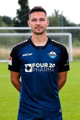 Marcel Hoffmeier, SC Paderborn 2 Football Bundesliga portrait appointment 2 BL 2024 2025 official photo appointment SC Paderborn in the training and youth performance center portrait, portrait, single image, Germany, football, men, GER, 23 07 2024 Christian Schroedter