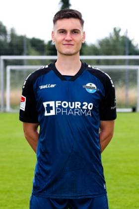 Martin Ens, SC Paderborn 2 Football Bundesliga portrait appointment 2 BL 2024 2025 official photo appointment SC Paderborn in the training and youth performance center portrait, portrait, single image, Germany, football, men, GER, 23 07 2024 Christian Schroedter