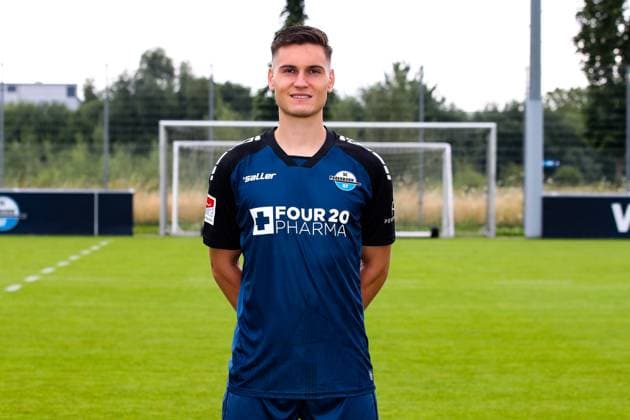 Martin Ens, SC Paderborn 2 Football Bundesliga portrait appointment 2 BL 2024 2025 official photo appointment SC Paderborn in the training and youth performance center portrait, portrait, single image, Germany, football, men, GER, 23 07 2024 Christian Schroedter
