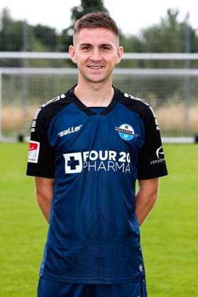Marco Pledl, SC Paderborn 2 Football Bundesliga portrait appointment 2 BL 2024 2025 official photo appointment SC Paderborn in the training and youth performance center portrait, portrait, single image, Germany, football, men, GER, 23 07 2024 Christian Schroedter
