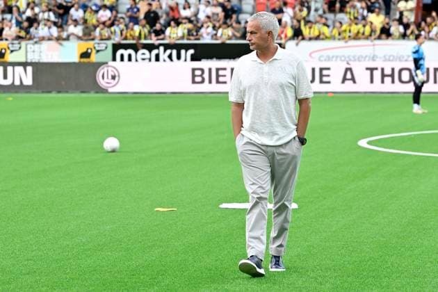 Coach JosÃ Mourinho, FB, FC Lugano Fenerbahce SK, Champions League qualification, Football, 23 07 2024