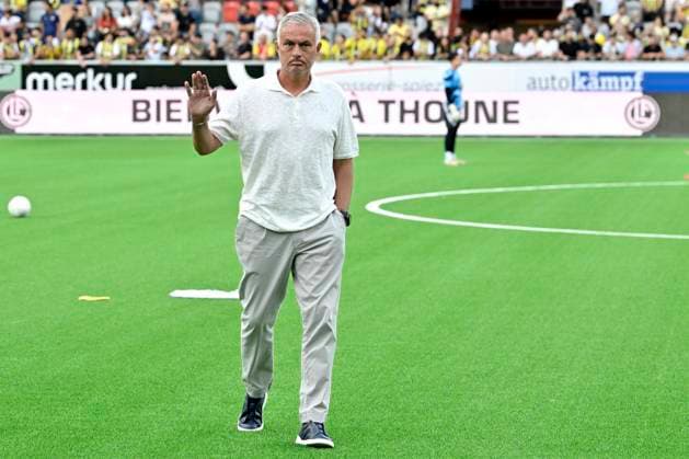 Coach JosÃ Mourinho, FB, FC Lugano Fenerbahce SK, Champions League qualification, Football, 23 07 2024