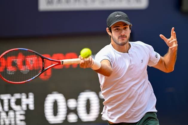 TENNIS - ATP, Tennis Herren Generali Open 2024 KITZBUEHEL,AUSTRIA,24.JUL.24 - TENNIS - ATP World Tour, Generali Open. Image shows Gustavo Heide (BRA).  GEPAxpictures xDanielxSchoenherr