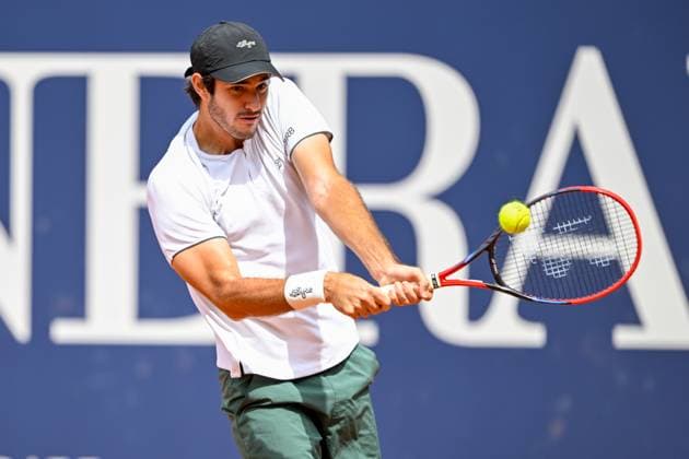 TENNIS - ATP, Tennis Herren Generali Open 2024 KITZBUEHEL,AUSTRIA,24.JUL.24 - TENNIS - ATP World Tour, Generali Open. Image shows Gustavo Heide (BRA).  GEPAxpictures xDanielxSchoenherr