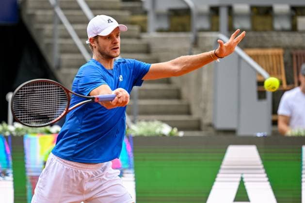 TENNIS - ATP, Tennis Herren Generali Open 2024 KITZBUEHEL,AUSTRIA,24.JUL.24 - TENNIS - ATP World Tour, Generali Open. Image shows Yannick Hanfmann (GER).  GEPAxpictures xDanielxSchoenherr