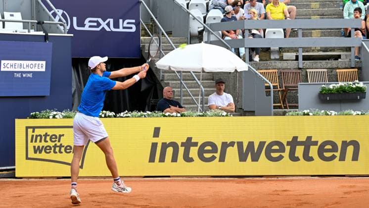 TENNIS - ATP, Tennis Herren Generali Open 2024 KITZBUEHEL,AUSTRIA,24.JUL.24 - TENNIS - ATP World Tour, Generali Open. Image shows Yannick Hanfmann (GER).  GEPAxpictures xDanielxSchoenherr
