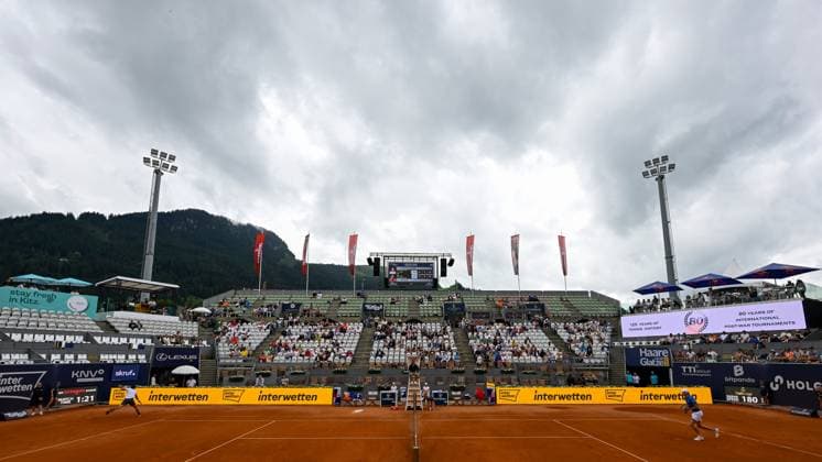 TENNIS - ATP, Tennis Herren Generali Open 2024 KITZBUEHEL,AUSTRIA,24.JUL.24 - TENNIS - ATP World Tour, Generali Open. Image shows an overview of the center court.  GEPAxpictures xDanielxSchoenherr