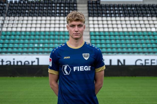 Johannes Schenk SC Preußen Münster 2 Bundesliga, portrait date 2024 2025 Copyright: xKirchner-Media THx