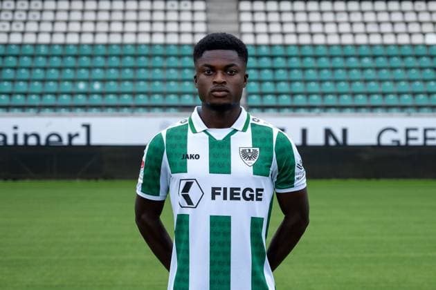 Daniel Kyerewaa SC Preußen Münster 2 Bundesliga, portrait date 2024 2025 Copyright: xKirchner-Media THx