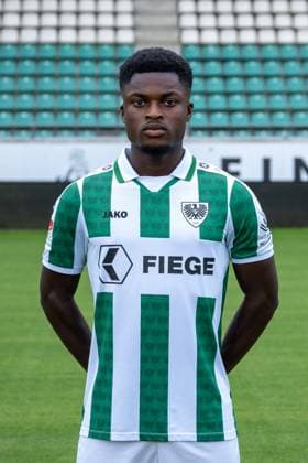 Daniel Kyerewaa SC Preußen Münster 2 Bundesliga, portrait date 2024 2025 Copyright: xKirchner-Media THx