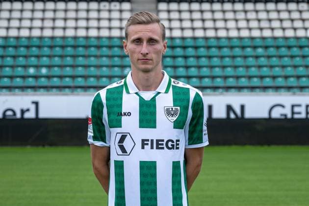 Joshua Mees SC Preußen Münster 2 Bundesliga, portrait date 2024 2025 Copyright: xKirchner-Media THx