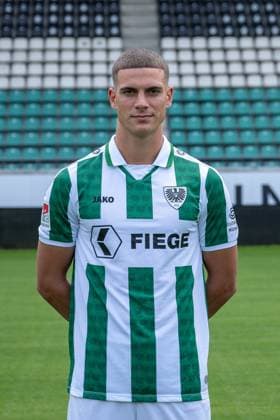 Luca Bazzoli SC Preußen Münster 2 Bundesliga, portrait date 2024 2025 Copyright: xKirchner-Media THx