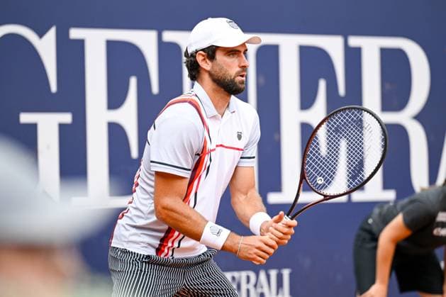 TENNIS - ATP, Tennis Herren Generali Open 2024 KITZBUEHEL,AUSTRIA,24.JUL.24 - TENNIS - ATP World Tour, Generali Open. Image shows Nicolas Moreno de Alboran (USA).  GEPAxpictures xDanielxSchoenherr