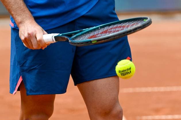 TENNIS - ATP, Tennis Herren Generali Open 2024 KITZBUEHEL,AUSTRIA,24.JUL.24 - TENNIS - ATP World Tour, Generali Open. Image shows a feature with a racket and a tennis ball.  GEPAxpictures xDanielxSchoenherr
