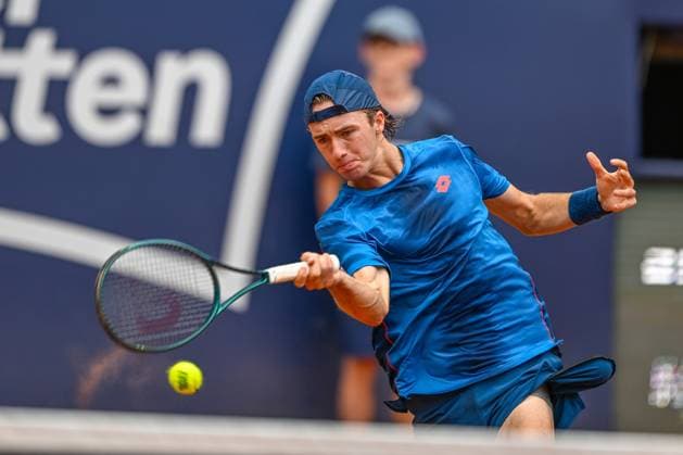 TENNIS - ATP, Tennis Herren Generali Open 2024 KITZBUEHEL,AUSTRIA,24.JUL.24 - TENNIS - ATP World Tour, Generali Open. Image shows Lukas Neumayer (AUT).  GEPAxpictures xDanielxSchoenherr