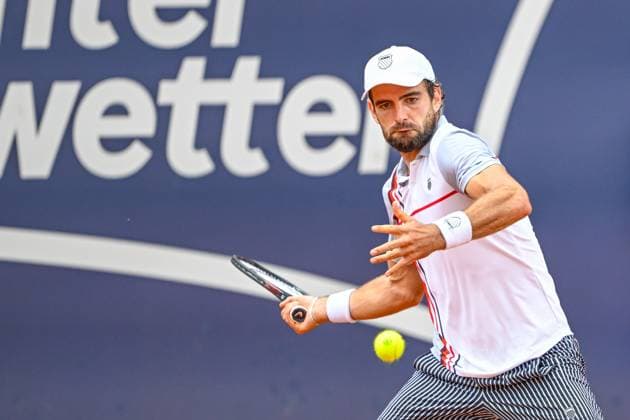 TENNIS - ATP, Tennis Herren Generali Open 2024 KITZBUEHEL,AUSTRIA,24.JUL.24 - TENNIS - ATP World Tour, Generali Open. Image shows Nicolas Moreno de Alboran (USA).  GEPAxpictures xDanielxSchoenherr