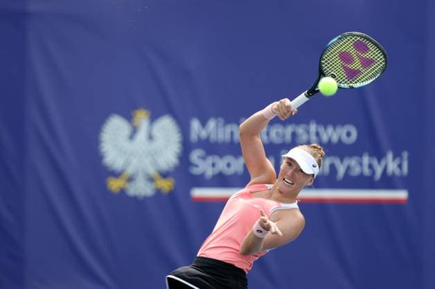 Sport Bilder des Tages WARSZAWA 24.07.2024 TURNIEJ WTA, Tennis Damen 125 POLISH OPEN --- TENNIS TOURNAMENT WTA 125 POLISH OPEN IN WARSAW LINA GLUSHKO FOT. PIOTR KUCZA FOTOPYK NEWSPIX.PL --- Newspix.pl  240724PYK0055