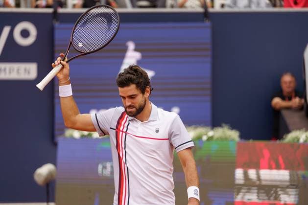 Generali Open ATP 250 2024 Kitzbühel, 24 07 2024 Nicolas Moreno de Alboran USA, United States of America cheers after his victory in the second round Generali Open 2024, ATP 250, Sportpark Kitzbühel on 24 07 2024, Kitzbühel Copyright: xBEAUTIFULxSPORTSx Pajonkx