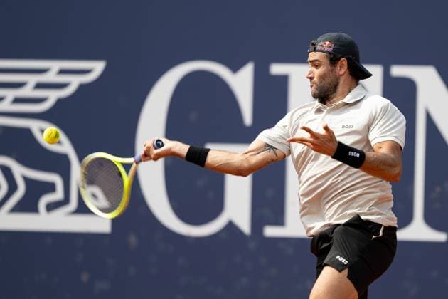 TENNIS - ATP, Tennis Herren Generali Open 2024 KITZBUEHEL,AUSTRIA,24.JUL.24 - TENNIS - ATP World Tour, Generali Open. Image shows Matteo Berrettini (ITA).  GEPAxpictures xDanielxSchoenherr