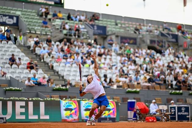 TENNIS - ATP, Tennis Herren Generali Open 2024 KITZBUEHEL,AUSTRIA,24.JUL.24 - TENNIS - ATP World Tour, Generali Open. Image shows Sebastian Baez (ARG).  GEPAxpictures xDanielxSchoenherr