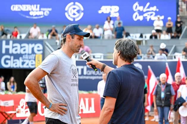 TENNIS - ATP, Tennis Herren Generali Open 2024 KITZBUEHEL,AUSTRIA,24.JUL.24 - TENNIS - ATP World Tour, Generali Open. Image shows Philipp Oswald (AUT).  GEPAxpictures xDanielxSchoenherr