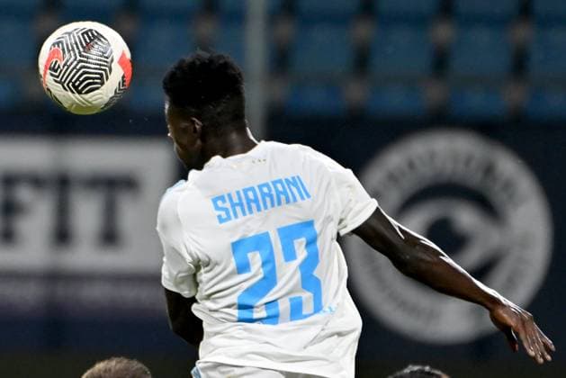 Celje, Slovenia, 24th 2024: Sharani Zuberu of Slovan Bratislava in action during the UEFA Champions League 2nd qualifying round football match between Celje (Slovenia) and Slovan Bratislava (Slovakia) at Stadium Celje, Celje, Slovenia. (Igor Kupljenik SPP) Copyright: xIgorxKupljenikx xSPPx spp-en-IgKuSp-IK0_1412
