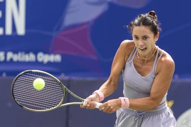 Polish Open 2024 Mariam Bolkvadze during WTA, Tennis Damen 125 Polish Open 2024 tennis tournament in Warsaw, Poland on 24 July, 2024. Warsaw Poland  Copyright: xFotoxOlimpikx originalFilename:jastrzebowski-wta125po240724_npJvF.jpg